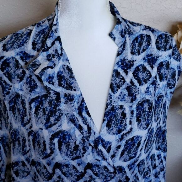 Rachel Roy Dress Blue White Shift - Picture 10 of 14